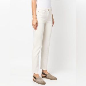 Brunello Cucinelli Skinny Jeans in White-Ivory Size US 2